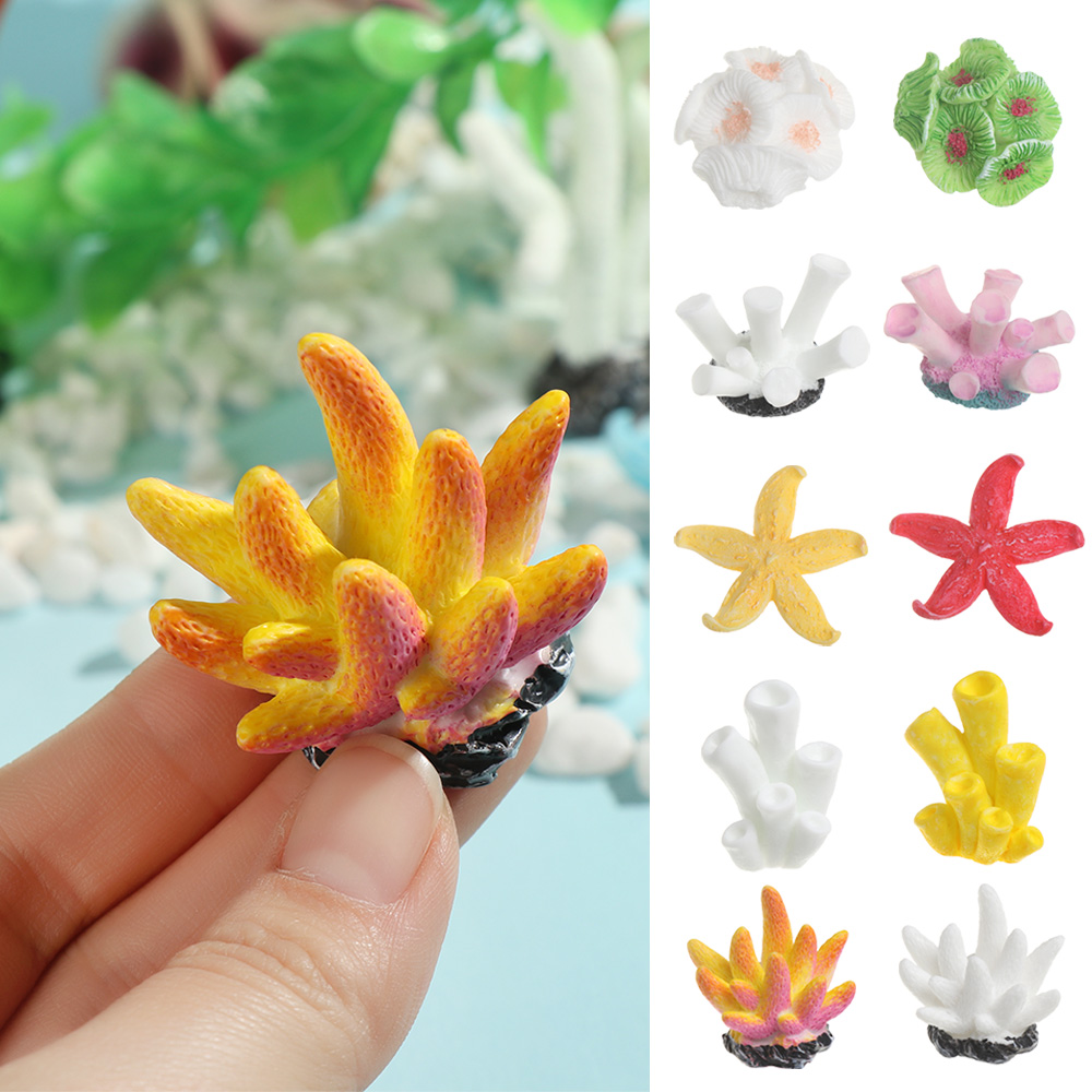 Marine Aquarium Reef - Kunstmatige Koraal Aquarium Ornamenten Simulatie Zeester