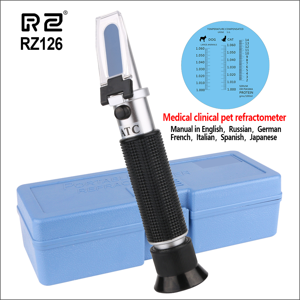 Refractometer Salinity - RZ 3-in-1 Dierlijke Klinische Refractometer Handheld