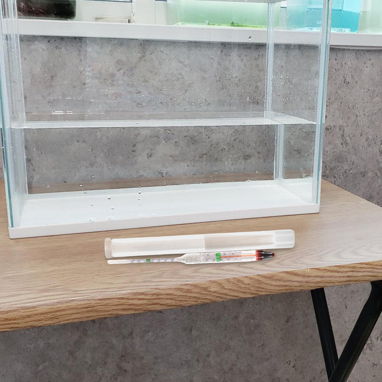 Aquarium Marine Salt - 1Set Hoge Precisie Zoutgehalte Hydrometer Glazen