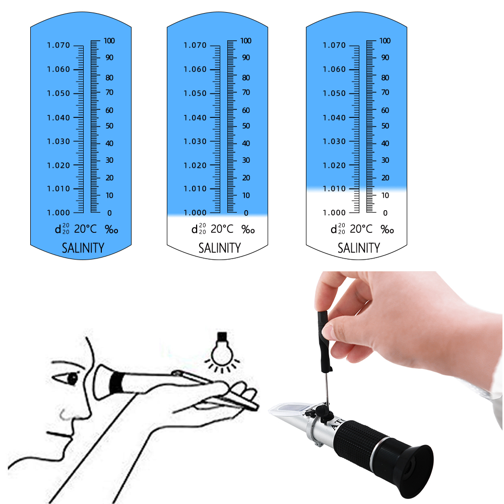 Handheld Zoutgehalte Refractom - Refractometer Salinity recensie en prijs