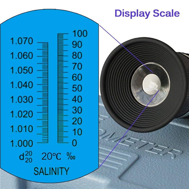 2X Zoutgehalte-refractometer v - Refractometer Salinity recensie en prijs
