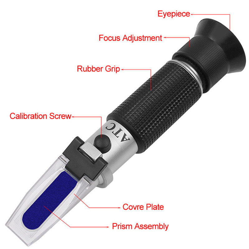 0-90% Suiker Refractometer Bri - Refractometer Salinity recensie en prijs