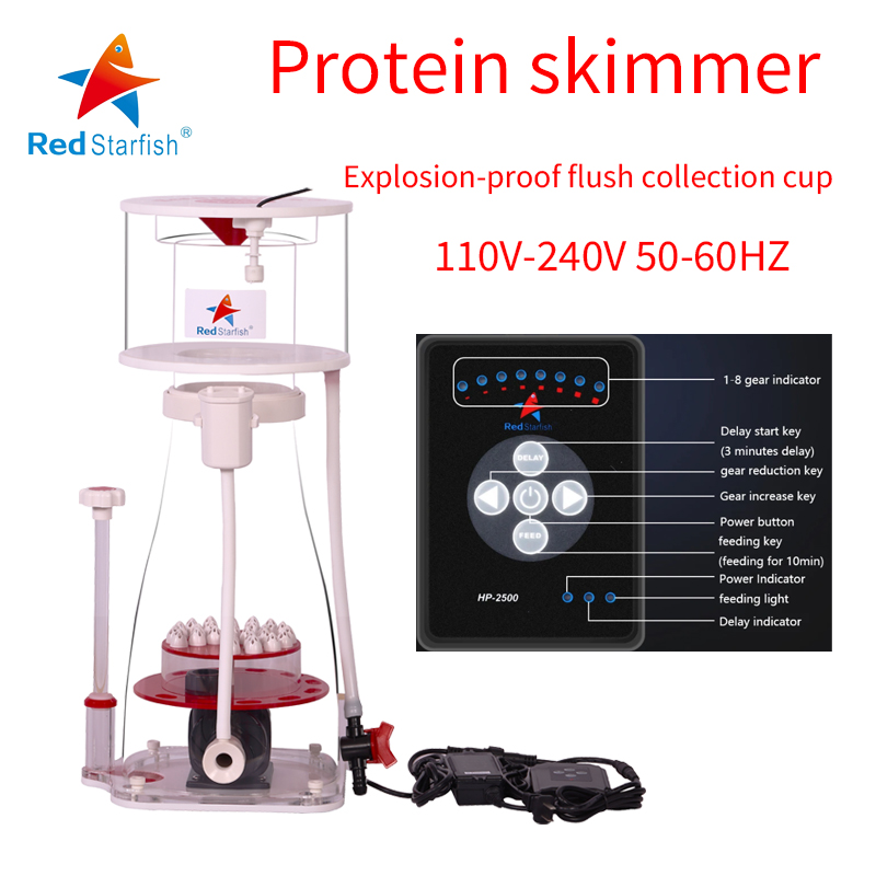 110-240V Rode Zeester Aquarium - Protein Skimmer Hang On recensie en prijs