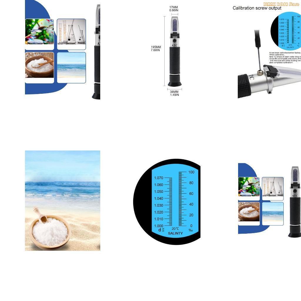 K1AE Zoutgehalte-refractometer - Refractometer Salinity recensie en prijs