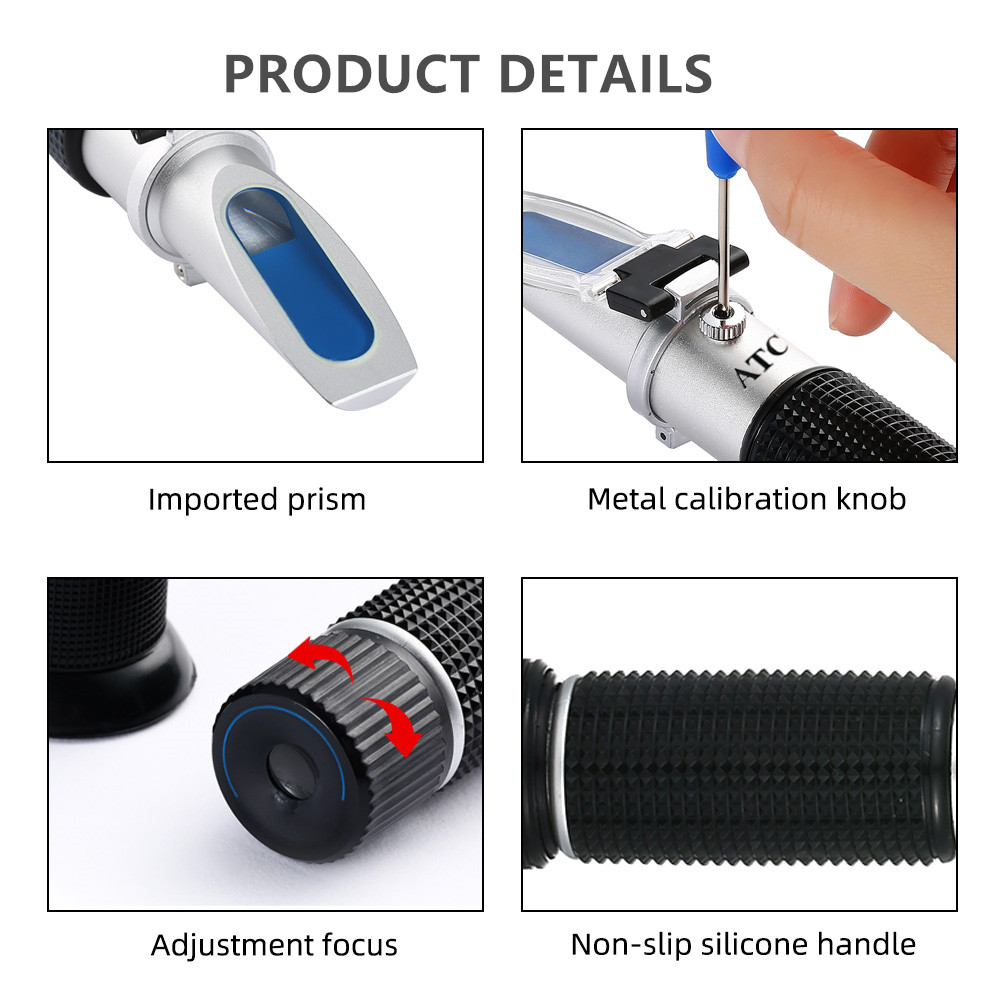 Refractometer 0-32% Brix Bierb - Refractometer Salinity recensie en prijs