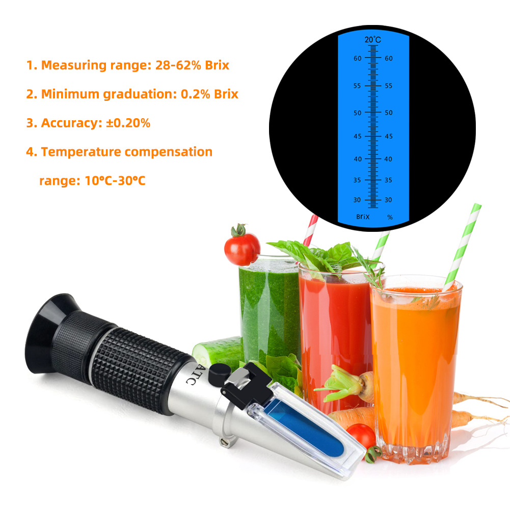 Professionele 28-62% Brix Refr - Refractometer Salinity recensie en prijs