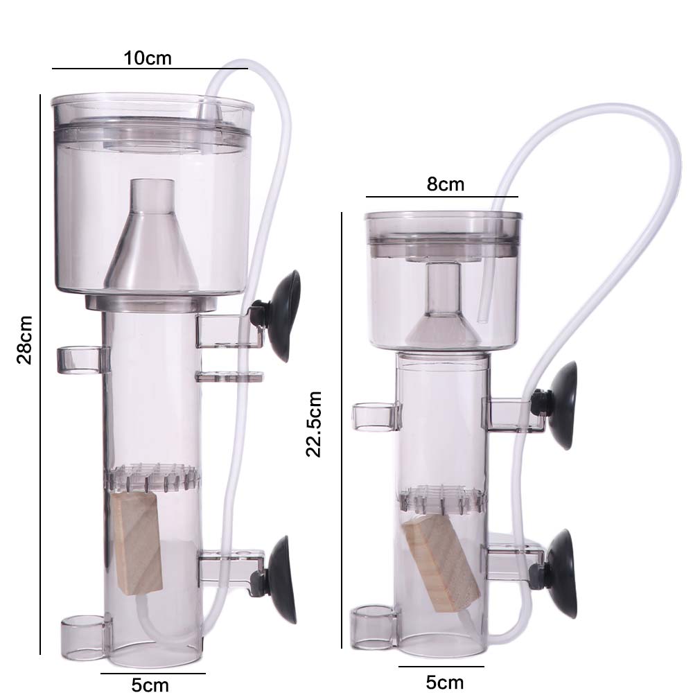 Zuignap aquarium eiwitafschuim - Protein Skimmer Hang On recensie en prijs